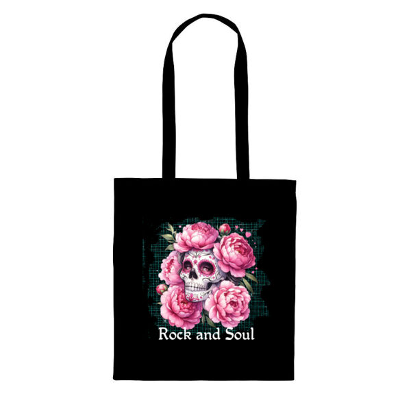 Floral Sugar Skull Tote Thumbnail