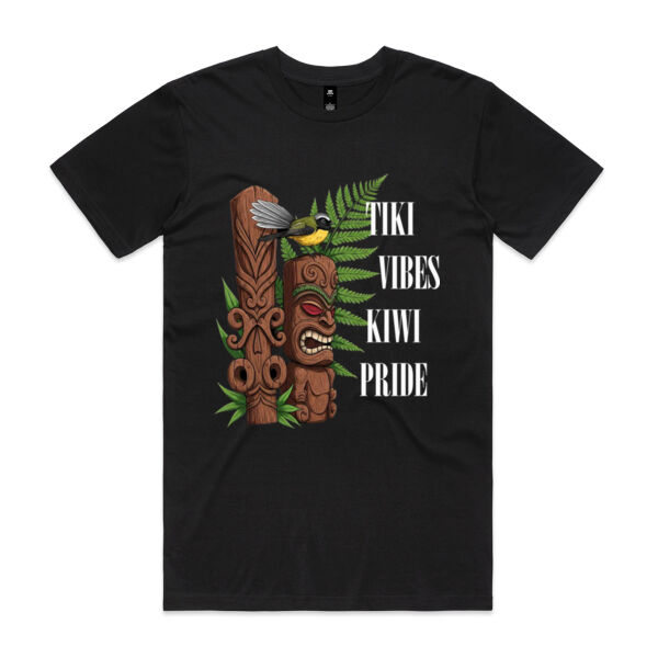 TIKI VIBE KIWI PRIDE Piwakawaka (fantail) Tee Thumbnail