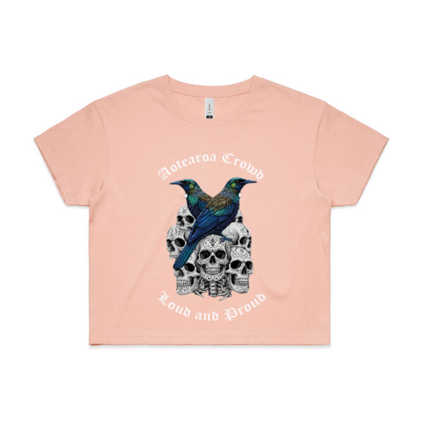AOTEAROA CROWD Tui Crop Tee  Thumbnail