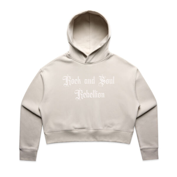 Rock and Soul Rebellion Crop Hoodie Thumbnail